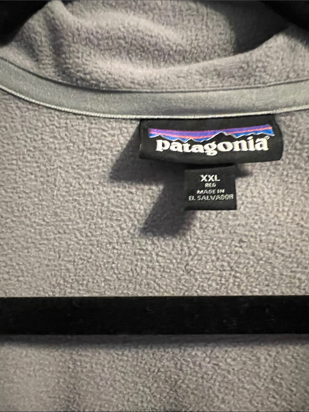 Patagonia Men’s Light Gray Quarter-Zip Fleece Pullover - Picture 2 of 3